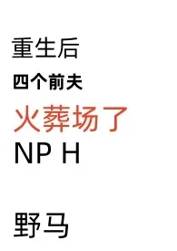 《重生后四个前夫火葬场了（NP，H）》完本小说免费阅读 2024最新版本